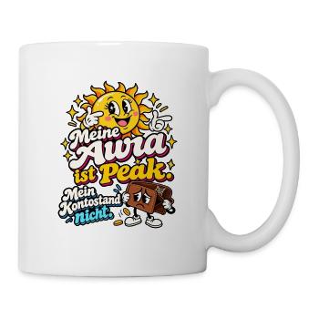 Sonne Peak Humor und Kontostand - Tasse - Weiß - Rechts