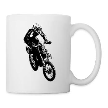 enduro sprung - Tasse - Weiß - Rechts