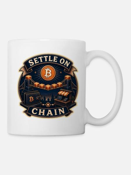 SETTLE ON CHAIN - Tasse - Weiß