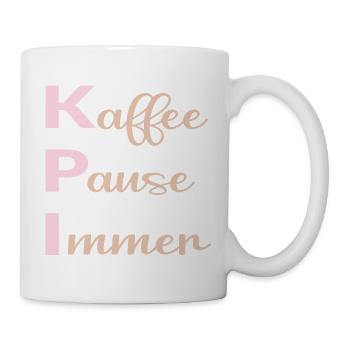 Büro Kaffee Sprüche - Tasse - Weiß - Rechts