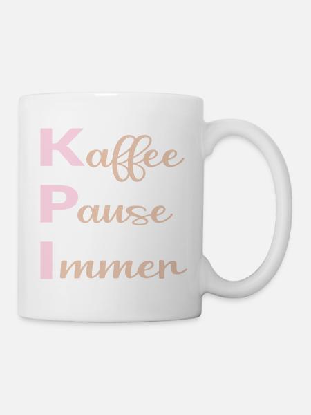 Büro Kaffee Sprüche - Tasse - Weiß