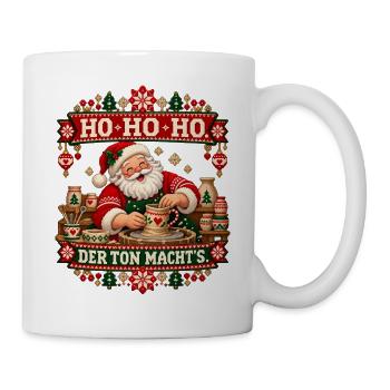 Ho Ho Ho - Der Ton macht’s - Tasse - Weiß - Rechts