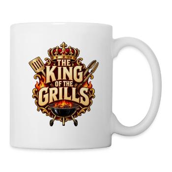 The King of the Grills – König am Grill - Tasse - Weiß - Rechts