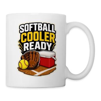 SOFTBALL COOLER READY Snacks - Tasse - Weiß - Rechts