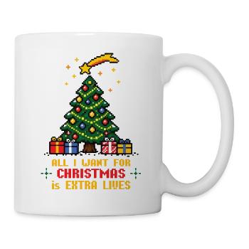 All I want for Christmas - Gamer - Tasse - Weiß - Rechts