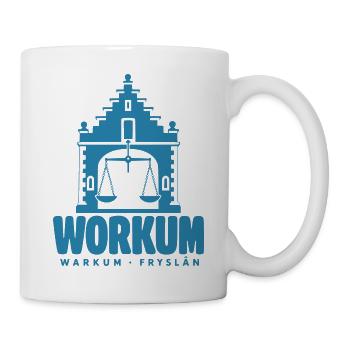 Workum Warkum Friesland Waag Retro Ijsselmeer - Tasse - Weiß - Rechts