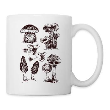 Champignons - Tasse - Weiß - Rechts