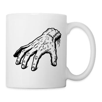 Eine Hand für alle Fälle - Tasse - Weiß - Rechts