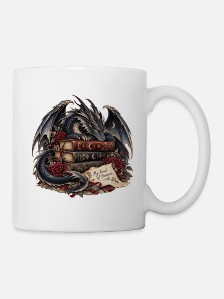 Drachenbuch Schatz der Nacht - Tasse - Weiß