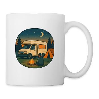 Geschenk zur ersten Nacht im eigenen Wohnmobil - Tasse - Weiß - Rechts