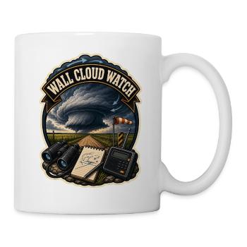 WALL CLOUD WATCH Wolken - Tasse - Weiß - Rechts