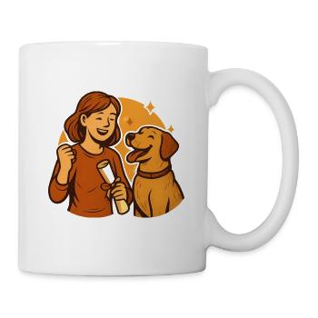 Geschenk nach bestandener Begleithundeprüfung - Tasse - Weiß - Rechts