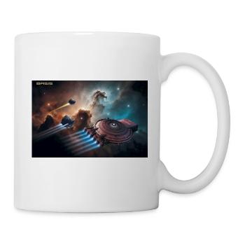 BASIS – Raumschiff der PERRY RHODAN-Serie  - Tasse - Weiß - Rechts