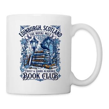 The Edinburgh Scotland Frost And Dark Academia - Tasse - Weiß - Rechts