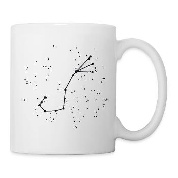 Sternzeichen Skorpion – das echte Sternbild - Tasse - Weiß - Rechts