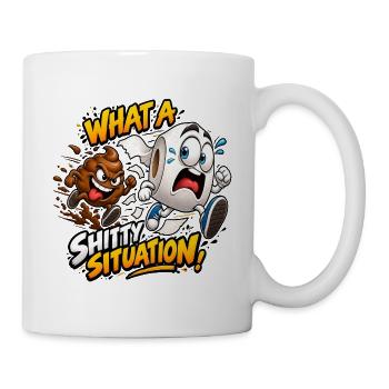 Was für eine Situation! - Tasse - Weiß - Rechts