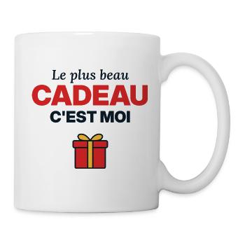 Das beste Geschenk bin ich – Weihnachtsbaby-Bodysuit - Tasse - Weiß - Rechts