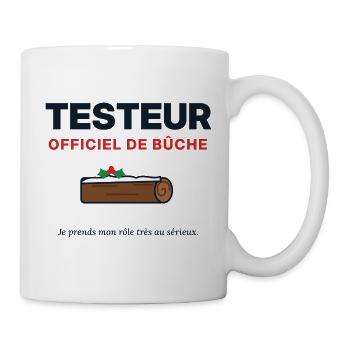 Offizieller Tester des Weihnachtsprotokolls – Weihnachtshumor - Tasse - Weiß - Rechts