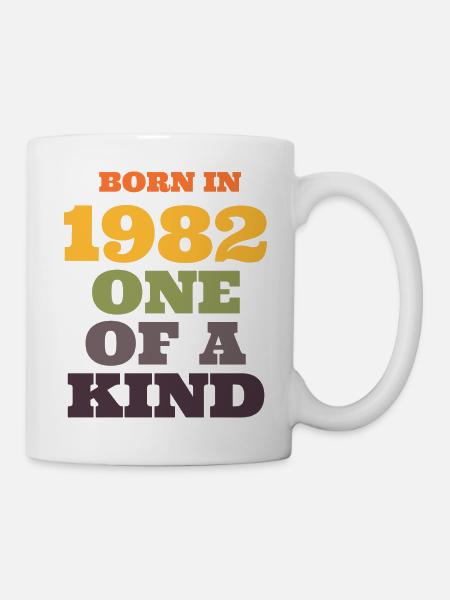 Geboren 1982 einzigartig - Tasse - Weiß