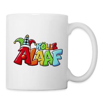 Kölle Alaaf – Buntes Comic Karneval Design mit Nar - Tasse - Weiß - Rechts