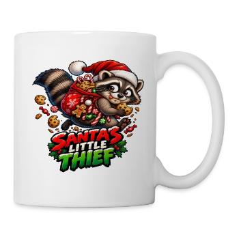 Santas kleiner Dieb - Tasse - Weiß - Rechts