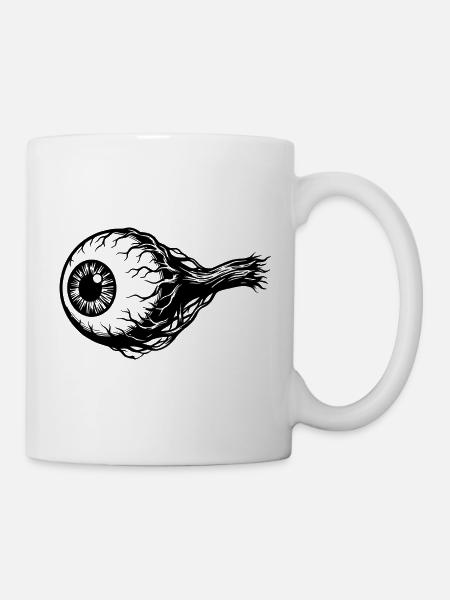Horror Auge - Tasse - Weiß