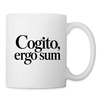 Cogito, ergo sum - Tasse - Weiß - Rechts