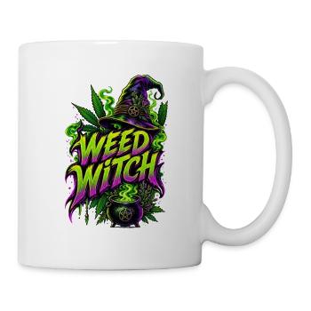 Weed Witch – Magische Cannabis Hexe - Tasse - Weiß - Rechts