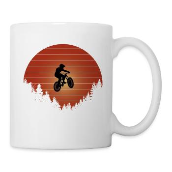 Mountainbike Jump - Tasse - Weiß - Rechts