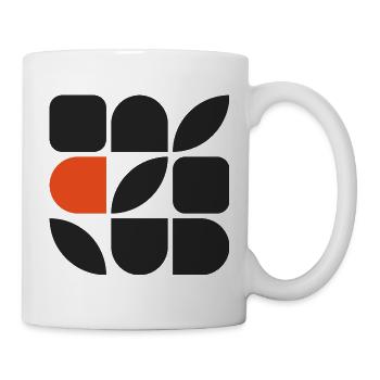 GEFÜGE 01 – Geometrische Formen - Tasse - Weiß - Rechts