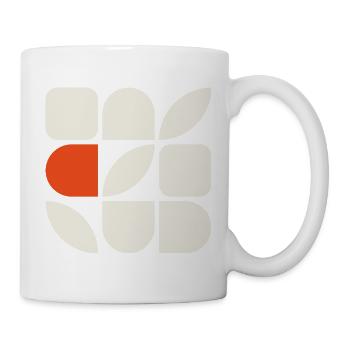 GEFÜGE 01 – Geometrische Formen - Tasse - Weiß - Rechts