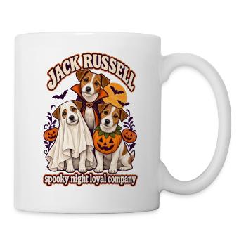 Spooky Night Loyal Company – Jack Russell Hundemama - Tasse - Weiß - Rechts