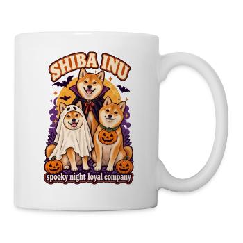 Spooky Night Loyal Company – Shiba Inu Halloween - Tasse - Weiß - Rechts