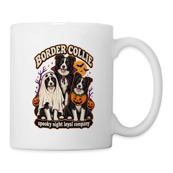 Spooky Night Loyal Company – Border Collie Dog Mom - Tasse - Weiß - Rechts