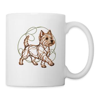 West Highland White Terrier - Tasse - Weiß - Rechts