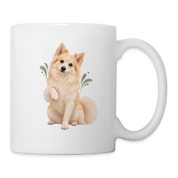 Indian Spitz - Tasse - Weiß - Rechts