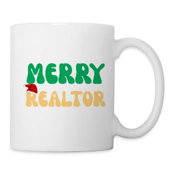 Weihnachtsimmobilienmakler festliches Weihnachtsgeschenk - Tasse - Weiß - Rechts