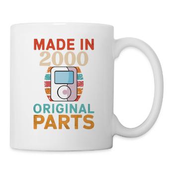 2000 Geburtstag Originaler MP3-Player Vintage Retro - Tasse - Weiß - Rechts