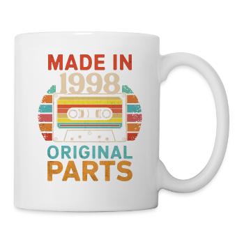 1998 Geburtstag Original 90er 80er Retro-Kassette - Tasse - Weiß - Rechts
