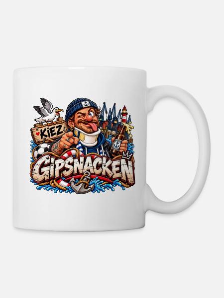 Gipsnacken Kiez - Tasse - Weiß