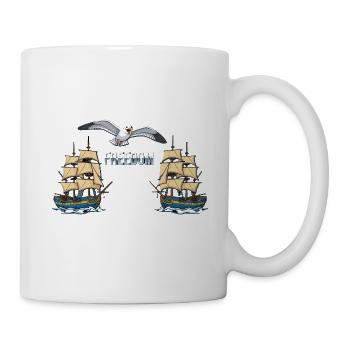 Freiheit - Tasse - Weiß - Rechts