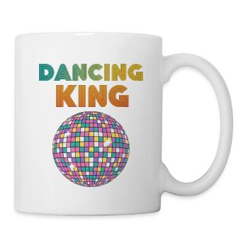 Dancing King Discokugel Vintage Geburtstag Party - Tasse - Weiß - Rechts