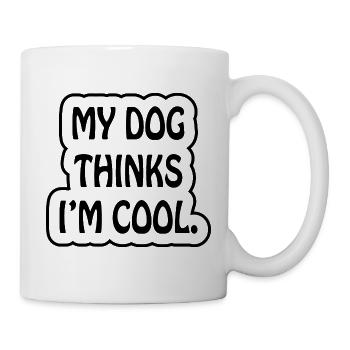 Dog dog - Tasse - Weiß - Rechts