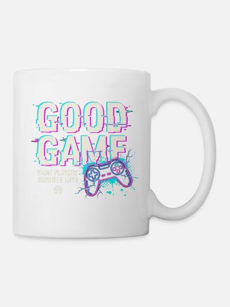 Neon Retro Game Graffiti - Tasse - Weiß