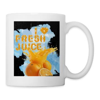 Fresh_juice_-4500_x_5400_px- - Tasse - Weiß - Rechts