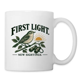 First Light New Sightings Garten Vögel - Tasse - Weiß - Rechts
