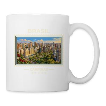 Brasilien Campinas Vintage Reisemarke - Tasse - Weiß - Rechts