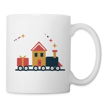 Lebkuchen-Express – Weihnachten auf Schienen - Tasse - Weiß - Rechts