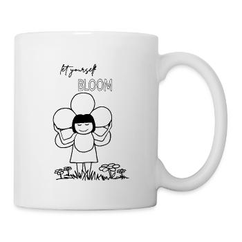 Let yourself BLOOM - Tasse - Weiß - Rechts