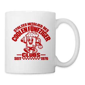 Club 1976 – Stolzes Mitglied des coolsten Jahrgang - Tasse - Weiß - Rechts